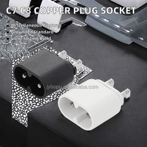 Inserts de prise en laiton IEC prise en cuivre pour câble d'alimentation 16A courant nominal C7 C8 Type inserts électriques bouchons de produit prises - Product Image 2