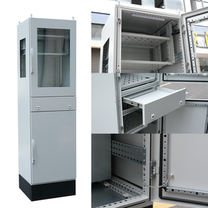 Armoire électrique extérieure en métal profilé, boîtier de protection IP54, revêtement poudré pour équipement solaire - Product Image 4