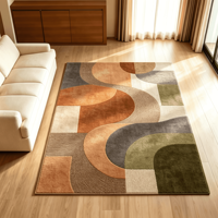 Tapis d'intérieur vintage en fausse peau de mouton imprimé en 3D, décoration de luxe pour la maison, tapis de salon, tapis personnalisable
