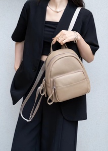 2025 sac à dos en peau de vache pour femmes grande capacité Texture carrée doublure en coton doux décontracté avec tout par le japon corée du <span class=keywords><strong>sud</strong></span> - Product Image 6