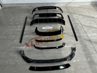 Accessoires de voiture séparateur de lèvre avant spoiler diffuseur arrière jupe latérale pour vw golf 8 abs aero kit