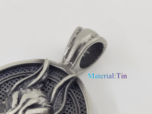 Collier en acier titane avec pendentif en étain de style Hip Hop pour homme Mythe <span class=keywords><strong>nordique</strong></span> vintage - Product Image 2