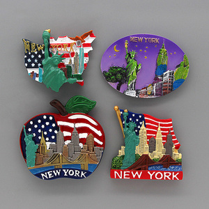 Aimant de réfrigérateur personnalisé avec impression couleur intégrale, tourisme américain, New York City - Product Image 4