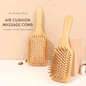 Cepillo de Pelo de Madera de Sándalo de Alta Calidad, Venta Directa de Fábrica, Diseño Único, con Cojín de Aire, Tipo Láser, de <span class=keywords><strong>Bambú</strong></span>, para el Hogar - Product Image 2