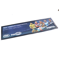 Vente en gros en promotion, tapis anti-dérapant en bande de caoutchouc avec impression de logo personnalisé, tapis anti-déversement, tapis de service promotionnel, tapis de bière en bande de caoutchouc
