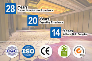 Alfombra de nailon con estampado de lujo hecha a máquina, suelo de salón de banquetes ignífugo para Hoteles de 5 estrellas y uso de oración - Product Image 6