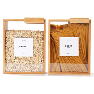 2.2L tre lưu trữ container với cửa sổ rõ ràng Nhà Bếp Đựng thức ăn tổ chức cho ngũ cốc hạt gạo bột và thực phẩm Dispenser - Product Image 4