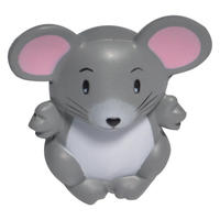 Jouet anti-stress en mousse PU de 10 cm, souris de dessin animé, boule de décompression mignonne LS005, province du Zhejiang