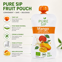 Sachets Doypack en plastique personnalisés avec bec verseur, 200ml 250ml, réutilisables pour l'emballage de boissons liquides, vente en gros, OEM/ODM
