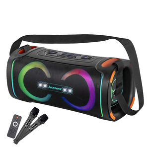 CH-6651 Nuevo BOOMBOX 3, Altavoz Portátil Inalámbrico Estéreo a Prueba de Agua con Bluetooth y Luz LED - Product Image 1