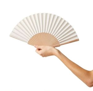 Abanicos de Bambú Hechos a Mano de Estilo Folclórico Moderno y Sencillo, de 23 cm, en Colores Sólidos, para Bodas, Fiestas y Regalos Empresariales - Product Image 4