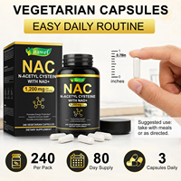 Itawel OEM NAC N-Acétylcystéine avec NAD+ en capsules, 240 unités, 1200 mg par portion, complément alimentaire, formule pour le bien-être cellulaire