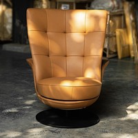 Chaise longue design italienne en cuir moderne, structure en bois massif, écologique, haute qualité, chambre à coucher, salon, maison