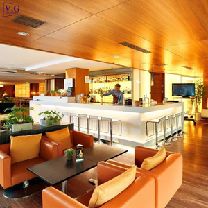 Bancone di Servizio Moderno a L Grande e Semplice Personalizzato per Ristorante, Lounge e Bar con Design OEM - Product Image 4