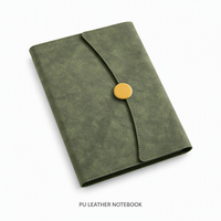 Carnet A5 personnalisé en cuir PU avec fermeture magnétique, reliure cousue, 100 feuilles lignées, logo personnalisé et coffret cadeau