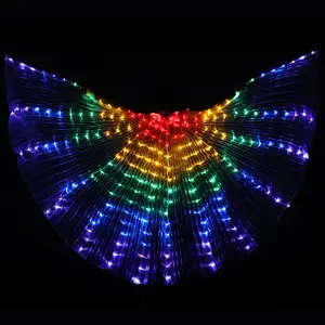 BestDance LED Isis kanatları oryantal dans kostümü peri kanatları Cosplay melek Isis Wings