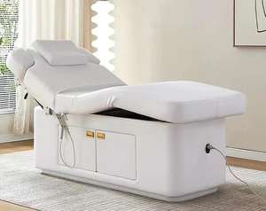 Sillón de Masaje Eléctrico Negro Moderno para Spa, <span class=keywords><strong>Facial</strong></span> y Tatuajes, con 3 Motores, Cama de Masaje de PU Extra Suave, Silla Rodante para Salón de Tatuajes, Equipo de Salón de Belleza - Product Image 5