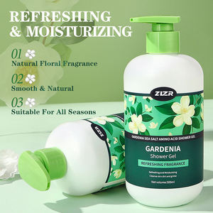 Gel de Ducha de 500ml con Sal Marina de Gardenia y Aminoácidos, Gel de Ducha Limpiador y Perfumado, Venta al por Mayor, Gel de Baño Refrescante e Hidratante - Product Image 4