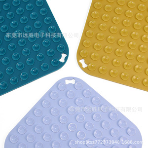 Silicone Slow <b>Feeding</b> <b>Mat</b> For Dogs Cats 198x198mm Anti Choking <b>Pet</b> Food <b>Mat</b> Square Shape Food Grade Material - Product Image 1