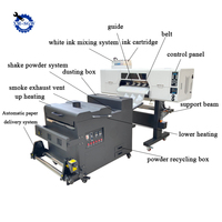 Venta caliente 60cm Xp600 Uv A3 Procolored Dtf Impresora con laminador para camisetas Telas de poliéster Impresora rollo a rollo