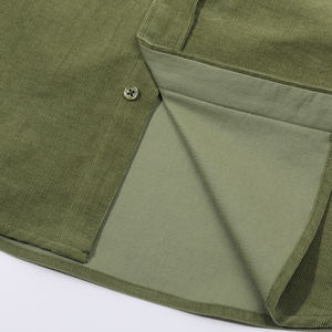 2024 camicia di velluto a coste pesante Casual Casual di alta qualità in tinta unita a manica lunga t-Shirt <span class=keywords><strong>maschile</strong></span> Top camicetta di velluto a coste da vacanza - Product Image 6