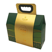 Boîtes personnalisées bleues pour la vente au détail, emballage alimentaire écologique en gros avec estampage à chaud doré, boîte en papier pour thé, biscuits et pâtisseries avec manchon