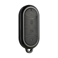 Télécommande universelle sans fil RF 433 MHz à 4 boutons en métal ABS Century Aoke, la plus vendue, pour porte de garage, portée 50 m, piles AAA