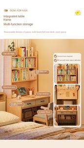 Small Apartment Integrated <strong>Desk</strong> Bookshelf Storage Drawers MDF <strong>Narrow</strong> Design for Student Home Learning Bedroom Wall <strong>Computer</strong> <strong>Desk</strong> - Product Image 5
