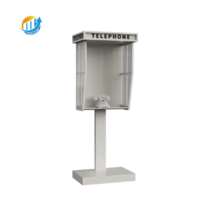 Decorazione per Matrimoni all'Aperto, Moderna Cabina Telefonica in Metallo, Espositore per Guestbook Audio-Video, Telefoni Senza Fili - Product Image 1