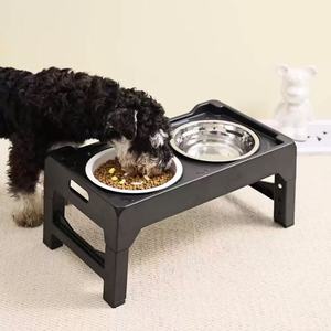 Elevated <strong>Dog</strong> <strong>Bowls</strong> for Small Medium <strong>Dogs</strong>, <strong>3</strong> Height Adjustable Raised Stand with Stainless Steel Food <strong>Bowls</strong>, Non-Slip <strong>Feeder</strong> - Product Image 1