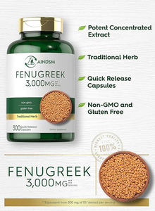 Capsules de poudre d'extrait de graines de fenugrec végétalien de tailles personnalisées, capsules dures, soutien immunitaire et énergétique pour adultes - Product Image 4