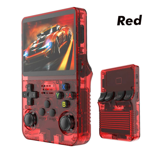 Portable R36S Handheld Video Game Console 64GB 15000+ Games 3.5 Inch IPS Screen Retro Classic Long Battery Life