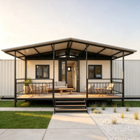 Maison modulaire préfabriquée extensible, maison-conteneur portable pour camp de travailleurs résidentiels, hôtel, projet de complexe hôtelier