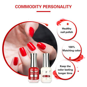 طلاء أظافر للبيع بالجملة طلاء أظافر عضوي يدوم طويلاً 2 في 1 لون مطابق للجيل والأظافر 15 طلاء أظافر جل مخصص - Product Image 5
