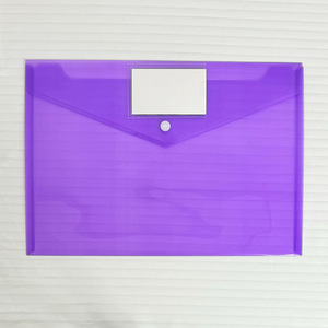 A4 PVC <strong>Box</strong> File Thick Plastic Document <strong>Folders</strong> with Snap Button Label Pocket PP Envelope for School &amp; Office Storage - Product Image 5