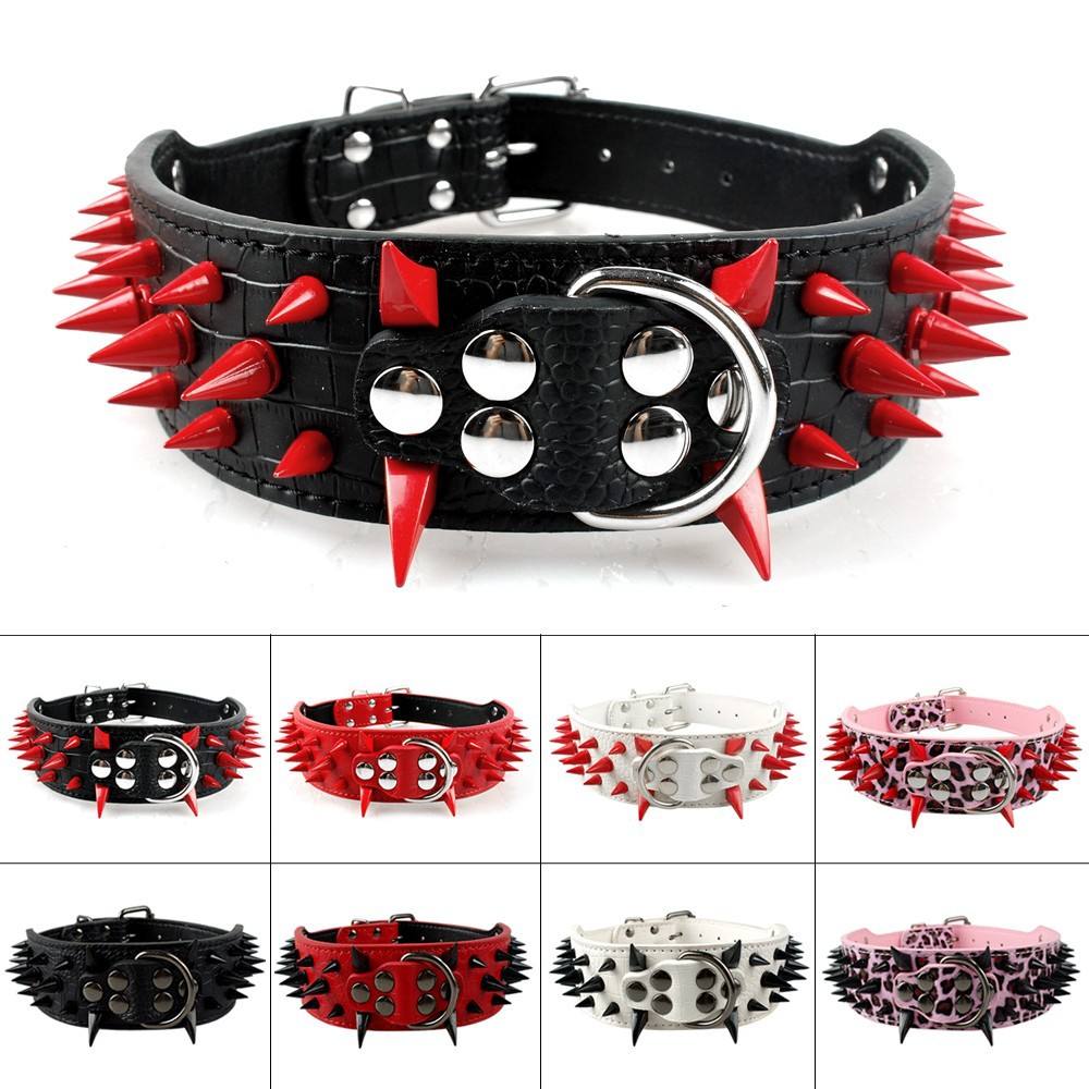 Bestia™ "black Giant" Genuine Leather Dog Collar With Screw Spikes And Soft Leather Cushion. All Black. 2.5 Inch Wide. Handmade In Europe! - New Zealand - Foto 11