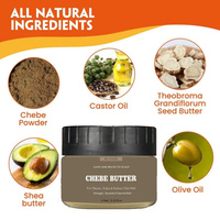 Échantillon Gratuit 100 ml Huile et Kit de Beurre Poudre Chebe Africain Biologique pour la Prévention de la Chute des Cheveux et Traitement Réparateur à Domicile