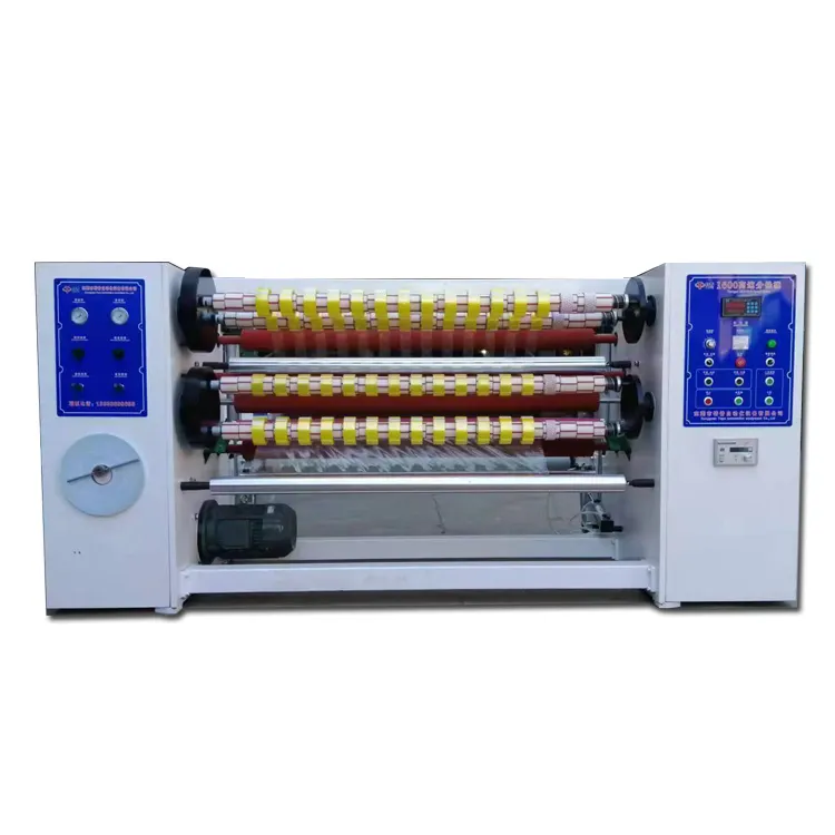 Chine Usine 1600mm ruban adhésif automatique faisant la machine BOPP ruban jumbo rouleau machine à refendre