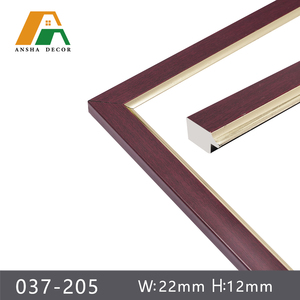 Cornice in PS con finitura effetto legno rosso e motivo greco dorato, larghezza 45 mm, per <span class=keywords><strong>cornici</strong></span> artistiche personalizzate e bordi per specchi - Product Image 2