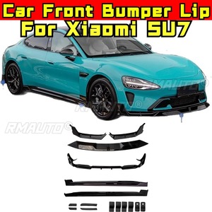 For Xiaomi SU7 Exterior Accessories <b>Car</b> Front Bumper Lip Splitter <b>Diffuser</b> Spoiler Bumper Guard Protector Bumper Apron Body Kit - Product Image 2