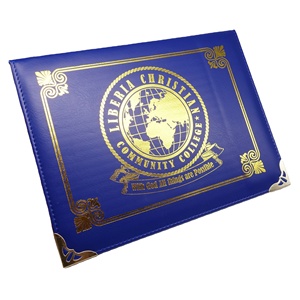 Carpeta Porta Diplomas y Certificados de Taekwondo, Personalizada, de Alta Calidad, en Cuero Azul, para Papel A4/A5, con Cubierta para Contratos - Product Image 3