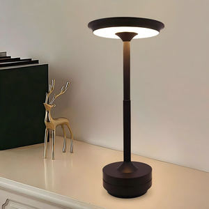 Factory Direct Modern Stainless Steel UFO Touch <b>Table</b> Lamp-USB Powered Rechargeable Night <b>Light</b> for Hotels Restaurants & Offices - Product Image 6