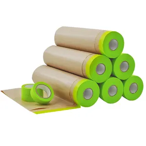 supplies kraft paper masking tape for automotive and furniture flooringBiodegradable Heat Resistant Car Automotive Kraft