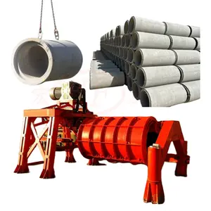 Machine For Manufacturing Cement Pipe Posts Chill Water Pipe Forming Machine Spiral Steel Concrete Making Machine