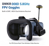 Lunettes FPV analogiques DMKR 008D abordables, alternative aux Eachine EV800D 5.8GHz DVR 40CH 4.3in, vente en gros