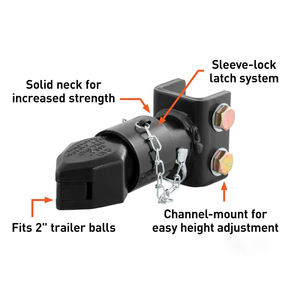 <span class=keywords><strong>Attelage</strong></span> de remorque réglable de 7000 lb à montage sur rail avec <span class=keywords><strong>boule</strong></span> de verrouillage, suspension, <span class=keywords><strong>attelage</strong></span> facile à installer, <span class=keywords><strong>boule</strong></span> de remorquage pour remorques - Product Image 3