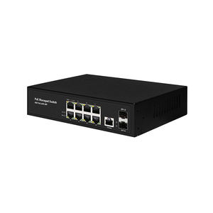 Commutateur PoE géré L2 S1200WP-8G-2S avec 2 ports SFP+, 8 ports PoE, 1 port console, pour utilisation FTTX, garantie 1 an, Zikun Fiber Optical - Product Image 2