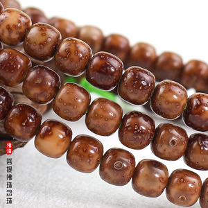 Hainan Bodhi Seed 108 Beads Barrel Shape Prayer Beads Multi Strand Bracelet Unisex Jewelry - Product Image 2