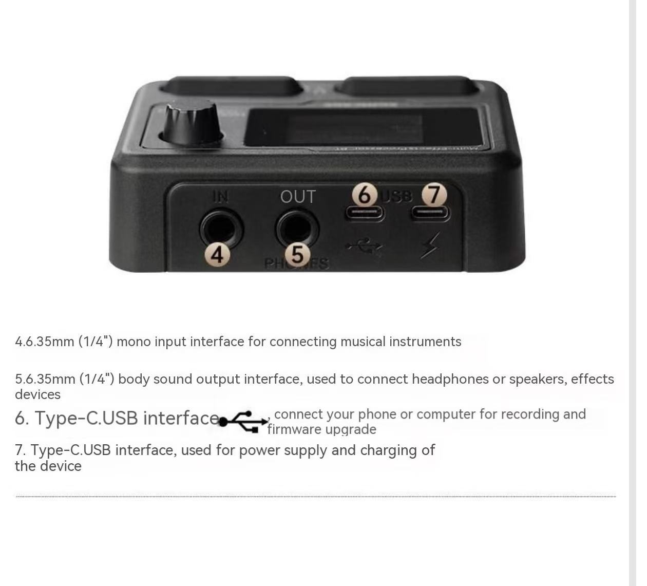 Sonicake Pocket Master Portable Mini Bt Effects Pedal For Guitar