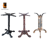 Base de table à manger avec capacité de charge de plus de 250 kg pour marbre, 4 griffes, pied de table en fonte antique, bases de table de restaurant